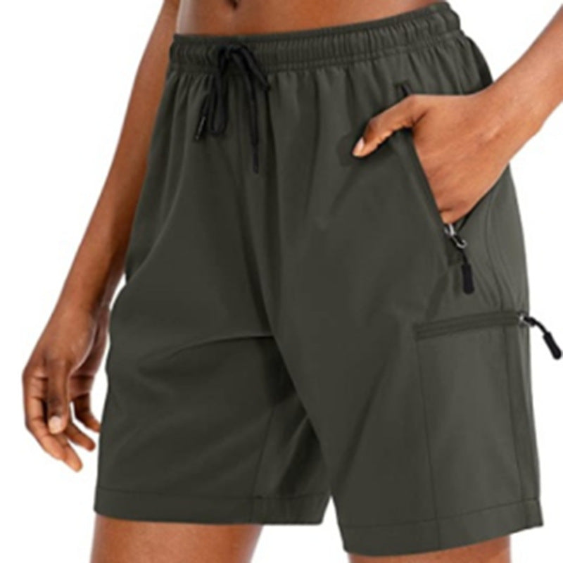 Outdoor Leisure Loose Track Pants Running Fitness Workout Stretch Quick-drying Shorts For Women - Evans creations LLC
