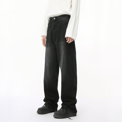 Men's Autumn New Product Loose Straight Washed Jeans - Evans creations LLC