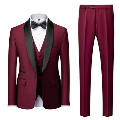 Business Casual Suits Men's Wedding Groom Dresses Pavilion Slim Fit - Evans creations LLC