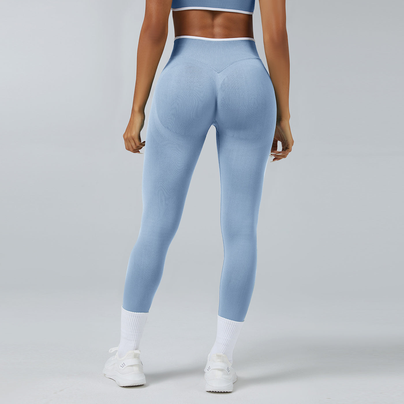 Seamless Knitted Tight High Waist Quick-drying Sports Yoga Pants - Evans creations LLC