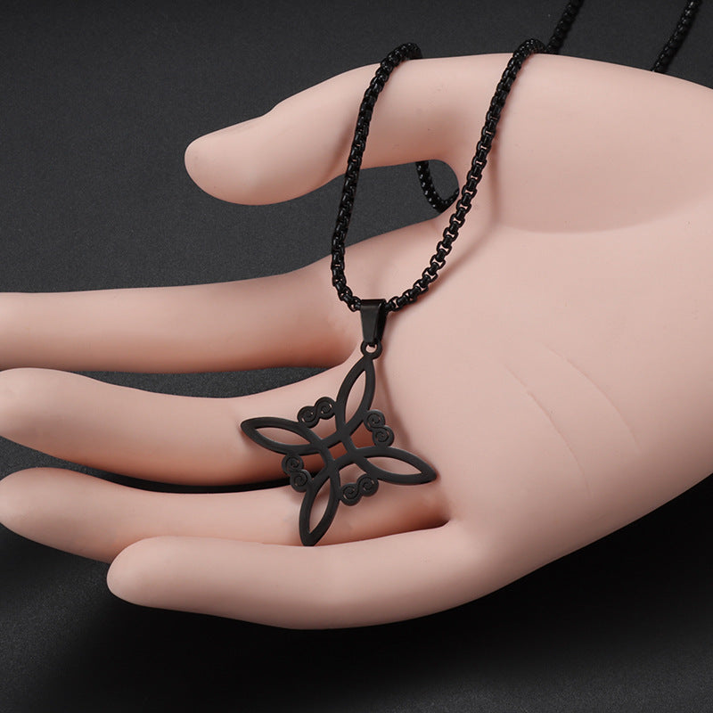 Sweet Classic Witch Knot Bracelet Ring Women's Stainless Steel - Evans creations LLC