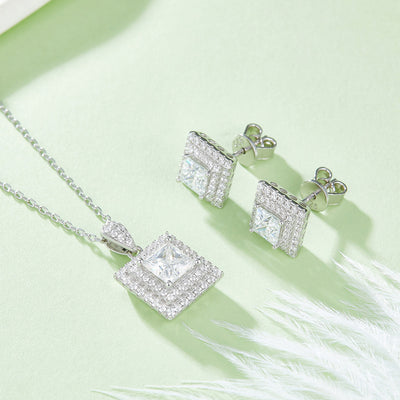 Luxury S925 Sterling Silver Jewelry Suit - Evans creations LLC