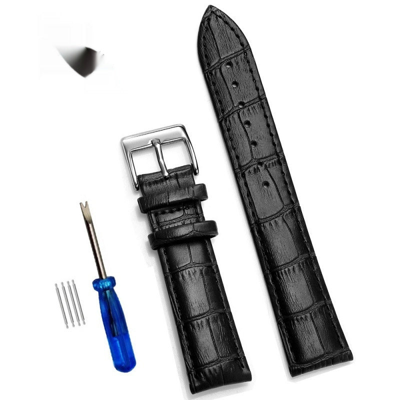 Comfortable Cowhide Genuine Leather Watch Strap - Evans creations LLC