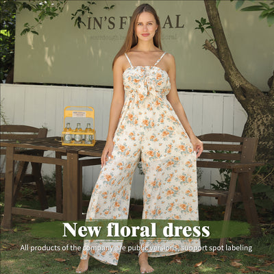 Women's Fashion Simple Printed Dresses - Evans creations LLC