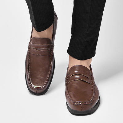 New British Breathable Casual Leather Shoes Men - Evans creations LLC