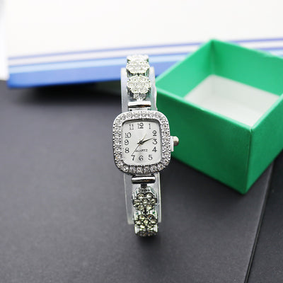 Special Interest Light Luxury Temperament And Fully-jewelled Square Fashion Watch - Evans creations LLC