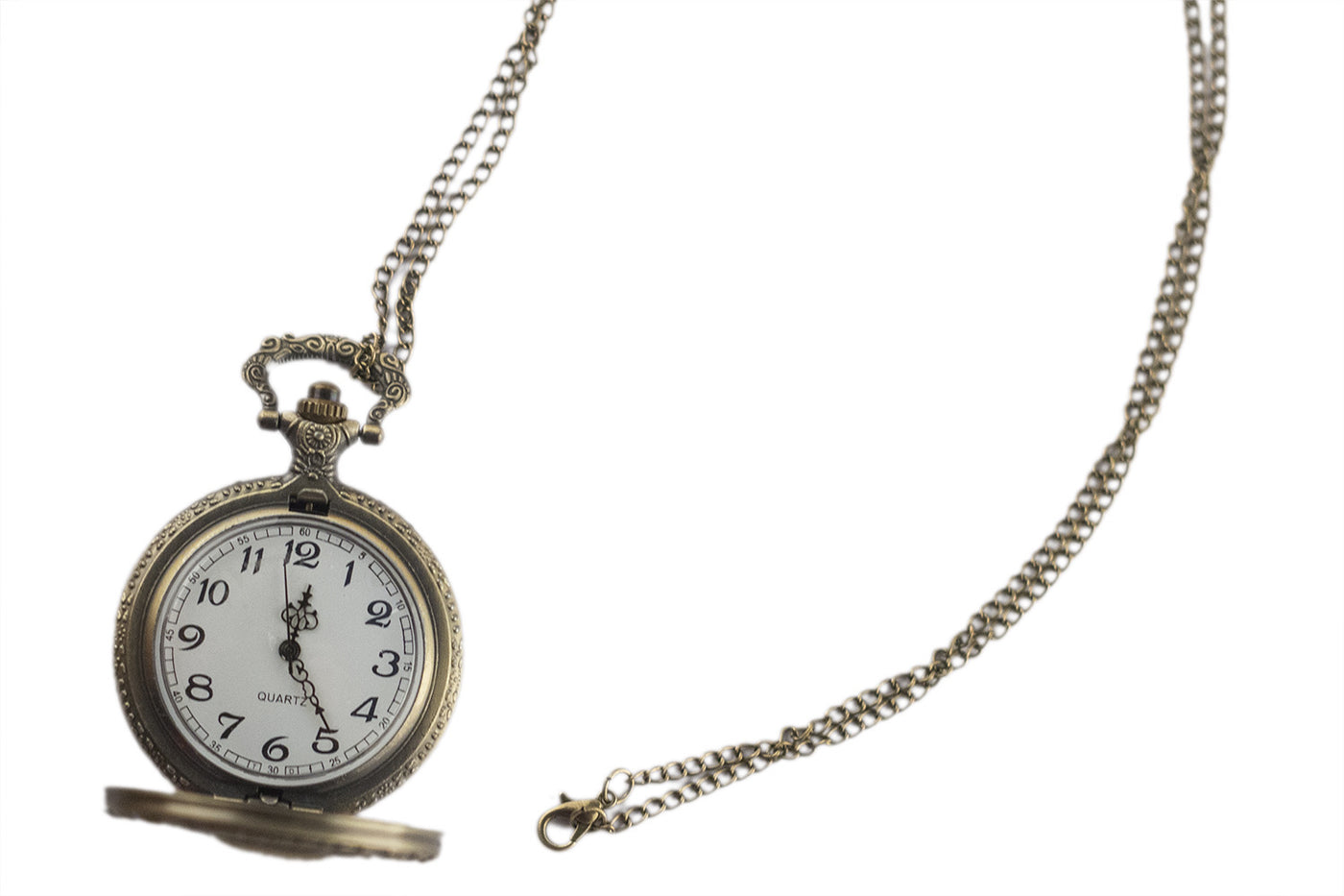Vintage Necklace Quartz Pocket Watch for Men and Women Chain Watch - Evans creations LLC