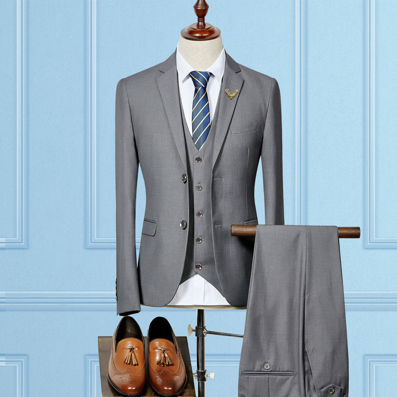 Slim Fit Wedding Suits For Men Custom Made Mens 3 Piece Suit - Evans creations LLC