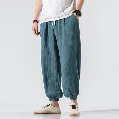 Thin Pants Plus Size Casual Pants Harem Pants Wide Leg Pants Men - Evans creations LLC