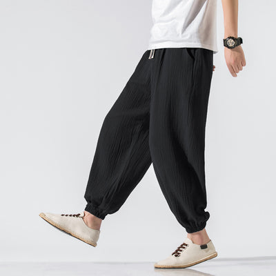 Thin Pants Plus Size Casual Pants Harem Pants Wide Leg Pants Men - Evans creations LLC