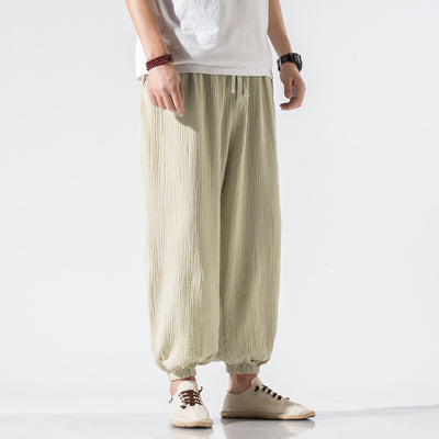 Thin Pants Plus Size Casual Pants Harem Pants Wide Leg Pants Men - Evans creations LLC