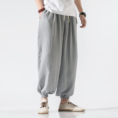 Thin Pants Plus Size Casual Pants Harem Pants Wide Leg Pants Men - Evans creations LLC