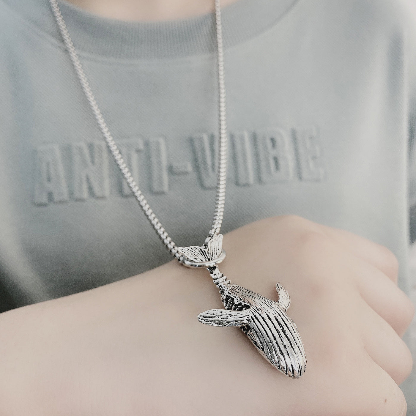 Whale Necklace Men And Women Hipster Ins Pendant Hip-Hop Personality - Evans creations LLC
