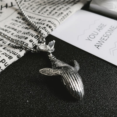 Whale Necklace Men And Women Hipster Ins Pendant Hip-Hop Personality - Evans creations LLC