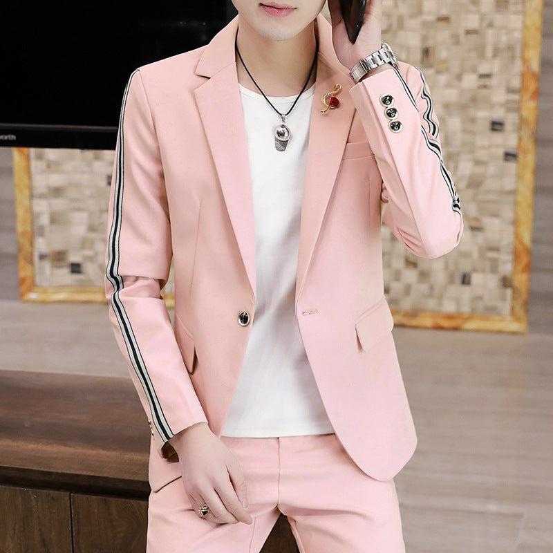 Men's Suits, Slim Korean Style Small Suits - Evans creations LLC