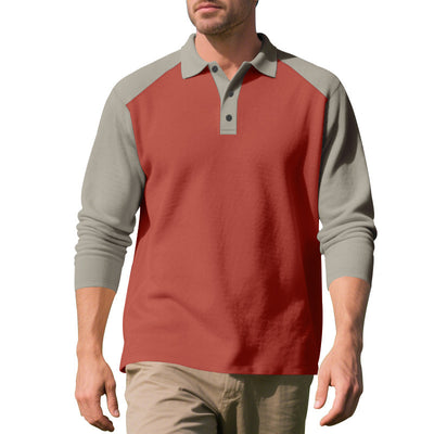 Golf Lapel Long-sleeved T-shirt Bottoming Shirt - Evans creations LLC