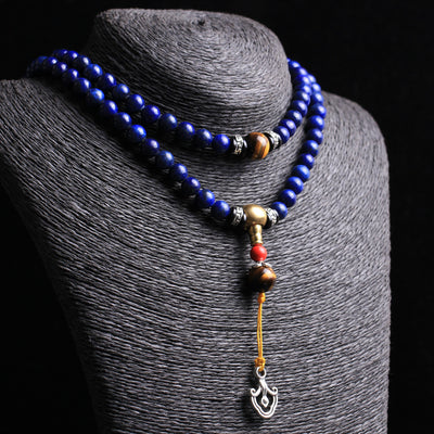 Emperor Natural Lapis Lazuli 108 Bracelet - Evans creations LLC