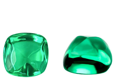 Emerald Green Treasure Shaped Colored Gems - Evans creations LLC