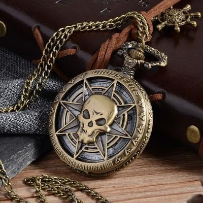 Vintage Necklace Quartz Pocket Watch for Men and Women Chain Watch - Evans creations LLC