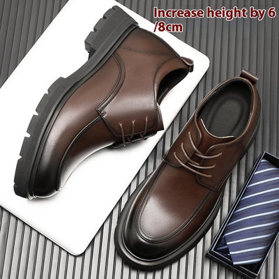 Height Increasing Insole Business Formal Wear Leather Shoes - Evans creations LLC