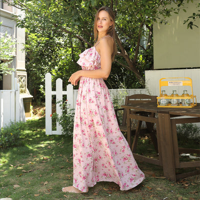 Women's Fashion Simple Printed Dresses - Evans creations LLC
