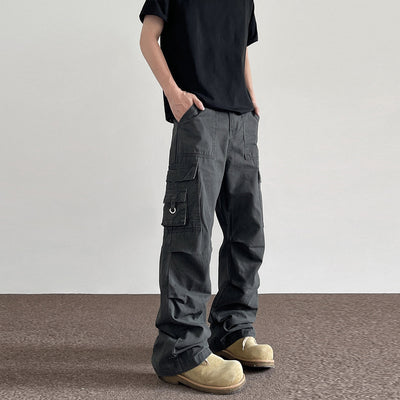 American Retro Washed Distressed Overalls Men - Evans creations LLC