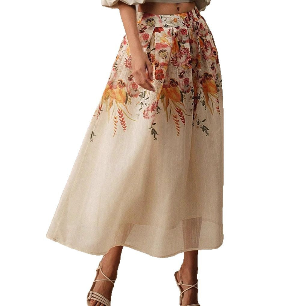 Gorgeous Elegant Bamboo Digital Printed Skirt - Evans creations LLC