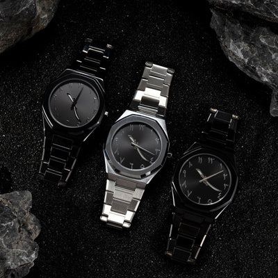 Business Casual Men's Watch Steel Belt Quartz Watch - Evans creations LLC