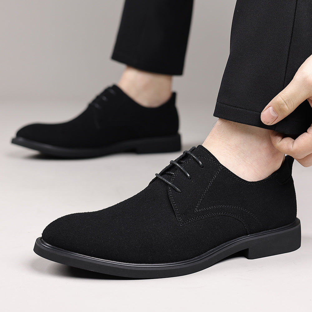 Fashion British Suede Leather Work Shoes Men - Evans creations LLC