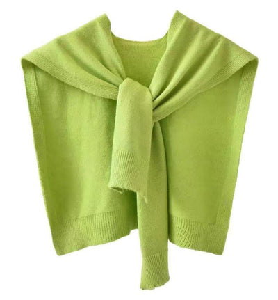 Women's Cored Yarn Knitted Shawl Spring Autumn Outerwear Waistcoat - Evans creations LLC