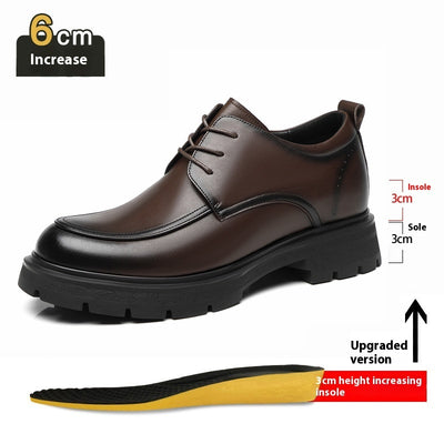 Height Increasing Insole Business Formal Wear Leather Shoes - Evans creations LLC