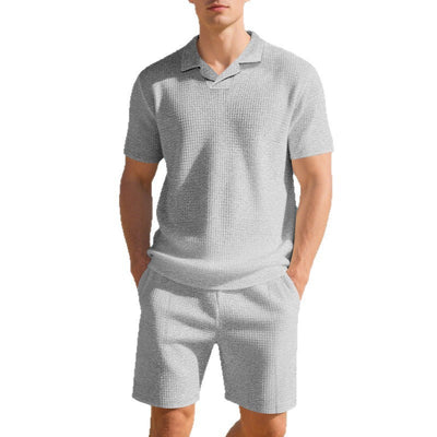 Loose Polo Shirt Casual Short-sleeved Shorts Suit - Evans creations LLC