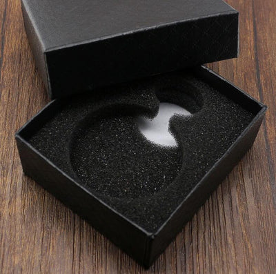 retro black fashion silver smooth steampunk quartz pocket watch stainless steel chain necklace 30 cm for men for women with gift box - Evans creations LLC