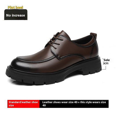 Height Increasing Insole Business Formal Wear Leather Shoes - Evans creations LLC