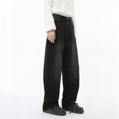 Men's Autumn New Product Loose Straight Washed Jeans - Evans creations LLC