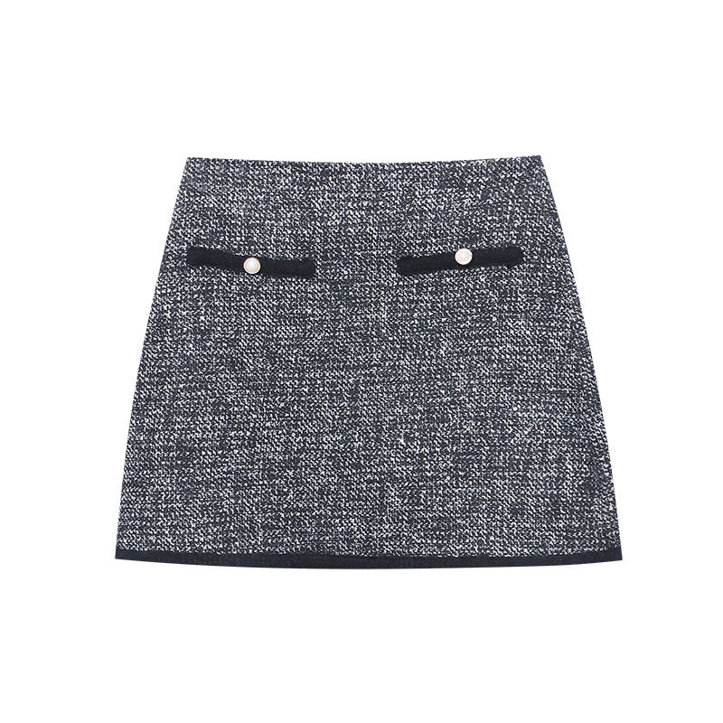 High-end Stylish French Style Classic Style A- Line Temperament Skirt - Evans creations LLC