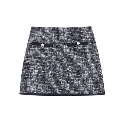 High-end Stylish French Style Classic Style A- Line Temperament Skirt - Evans creations LLC