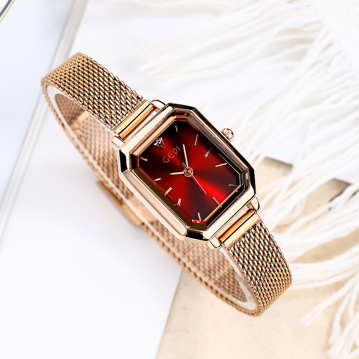 Simple All-match Casual Watch Women's Square Retro - Evans creations LLC