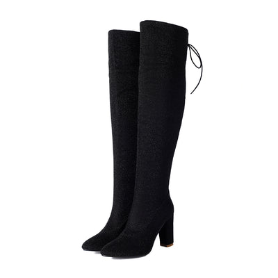 Over-the-knee Nightclub Knight 40-47 Large Size Boots - Evans creations LLC