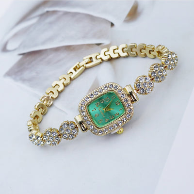Special Interest Light Luxury Temperament And Fully-jewelled Square Fashion Watch - Evans creations LLC