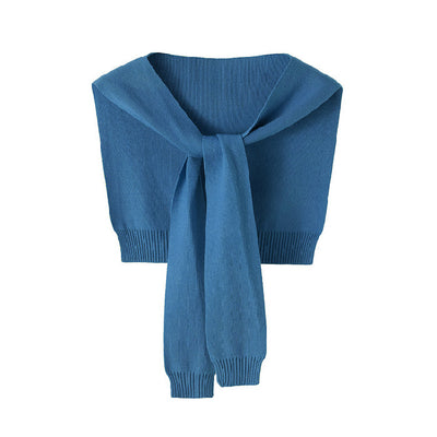 Women's Cored Yarn Knitted Shawl Spring Autumn Outerwear Waistcoat - Evans creations LLC