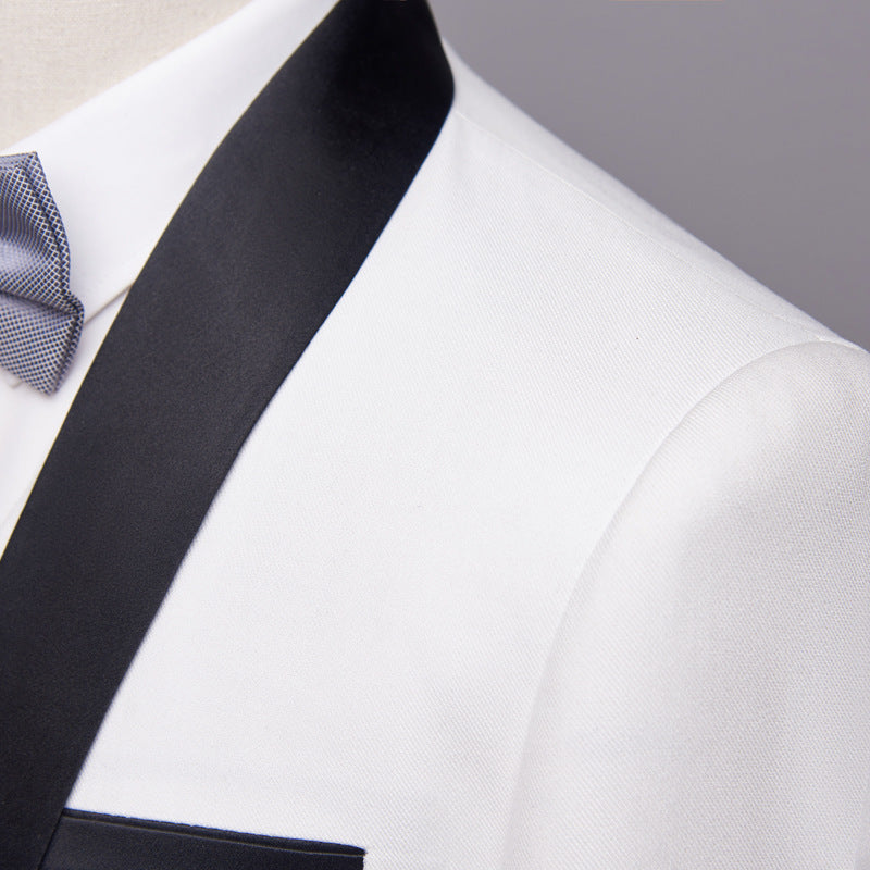 Men 3 Pieces Suit Set Men Wedding Suits Groom Tuxedos - Evans creations LLC