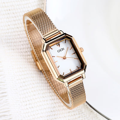 Simple All-match Casual Watch Women's Square Retro - Evans creations LLC