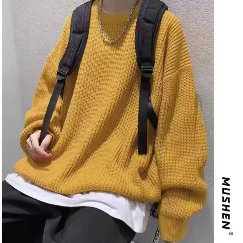 Loose Casual Retro Trendy Underwear Crew Neck Sweater - Evans creations LLC