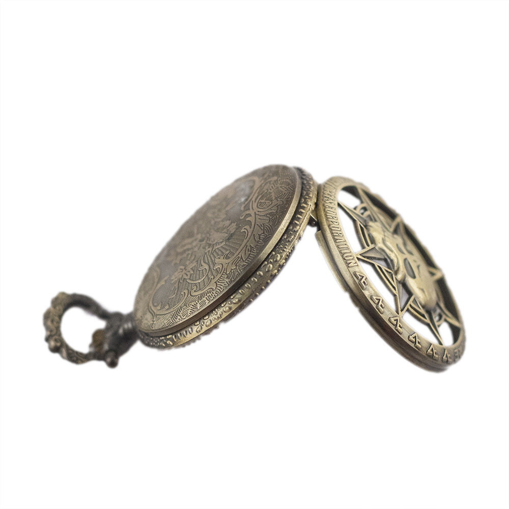 Vintage Necklace Quartz Pocket Watch for Men and Women Chain Watch - Evans creations LLC