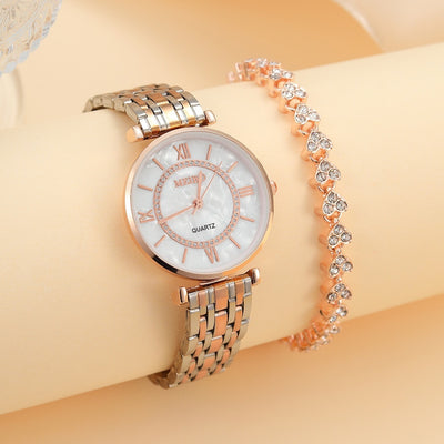 Stylish Graceful Simple Gold Quartz Watch - Evans creations LLC