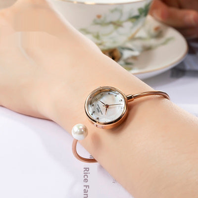 Women's Bracelet Watch Shell Surface Pearl - Evans creations LLC