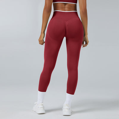 Seamless Knitted Tight High Waist Quick-drying Sports Yoga Pants - Evans creations LLC
