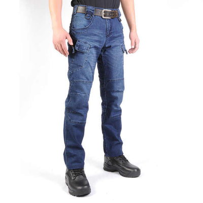 Tactical Jeans Straight Slim Training Men's Trousers - Evans creations LLC