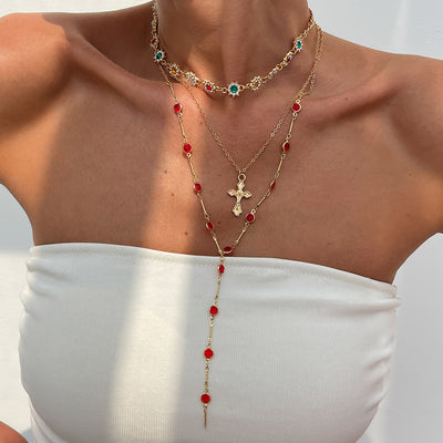 Hip Hop Diamond Cross Pendant Necklace - Evans creations LLC